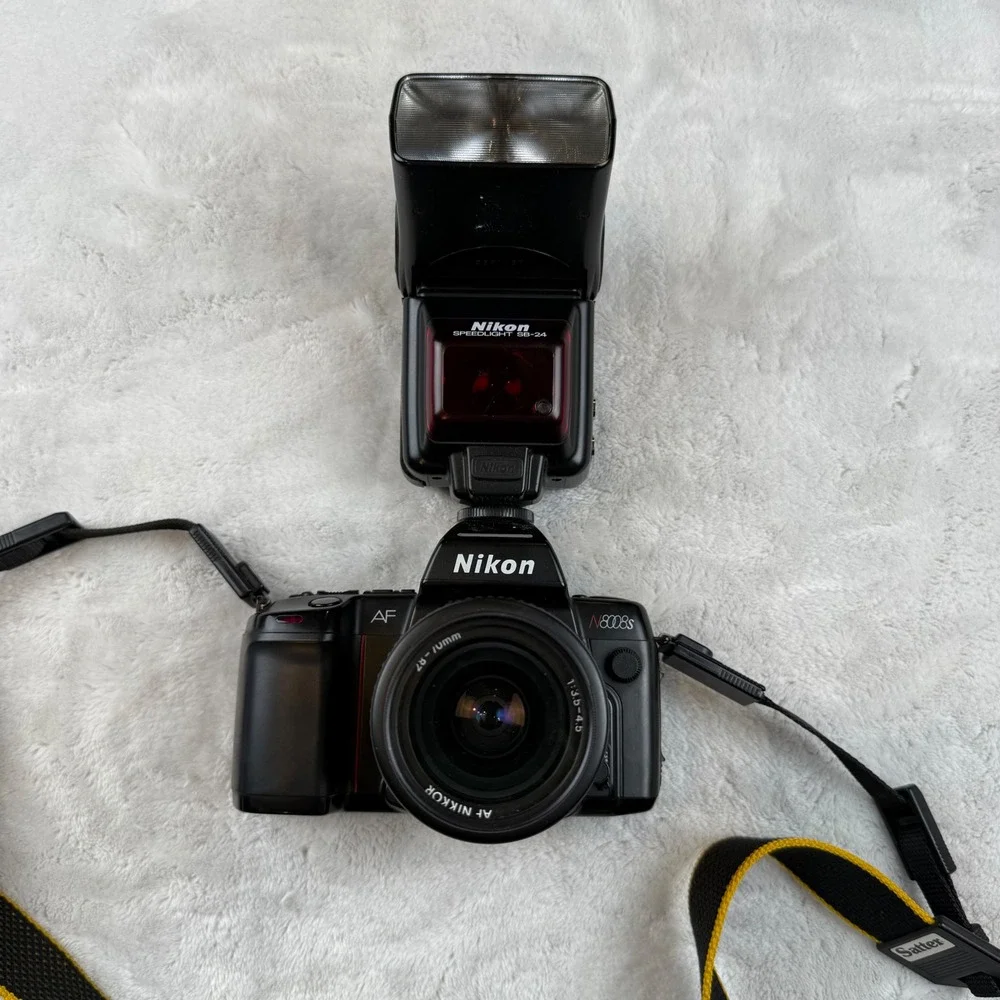 Nikon‎ N8008s 35mm SLR Film Camera w/ AF Nikkor 28-70mm Lens & SB-24 Flash